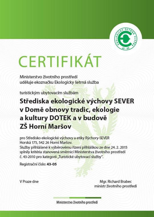 Ekocentrum Dotek Horní Maršov Екстериор снимка